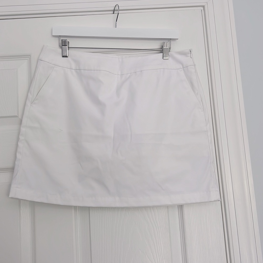 White golf skirt